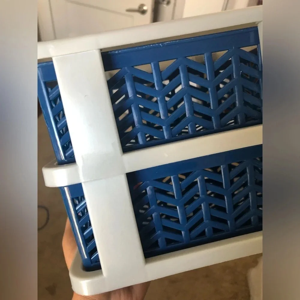 Desk storage organizer with pull out drawers